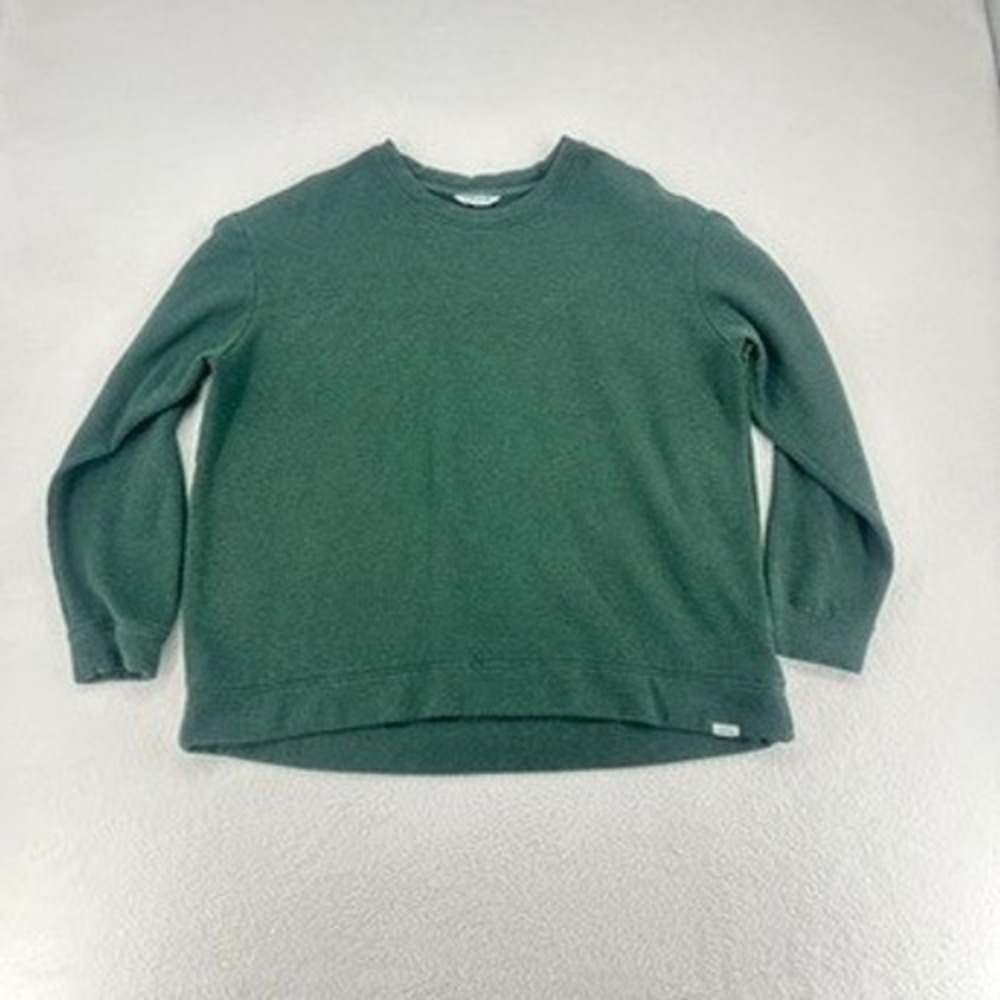 Orvis Classic Fleece Crewneck Green Pullover Women's Medium